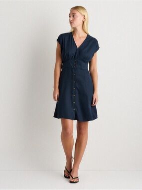quince denim dress Julia  Annie Finch Boutique Redefine glamour with this May Queen MQ2080 Hoco Dress Quince Rigid Denim Review |